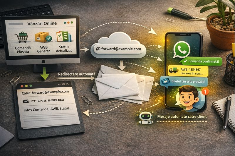 Integrare site -> email -> WhatsApp