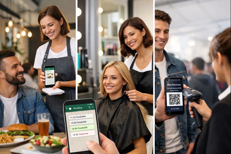 Automatizări pentru restaurante, saloane și bilete